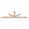 Ekena Millwork Saratoga Smooth Timber Gable Bracket, Douglas Fir, 108"W x 27"H x 3 1/2"D x 5 1/2"F, 6/12 Pitch GBW108X27X0406SAR00SDF - alternate 1